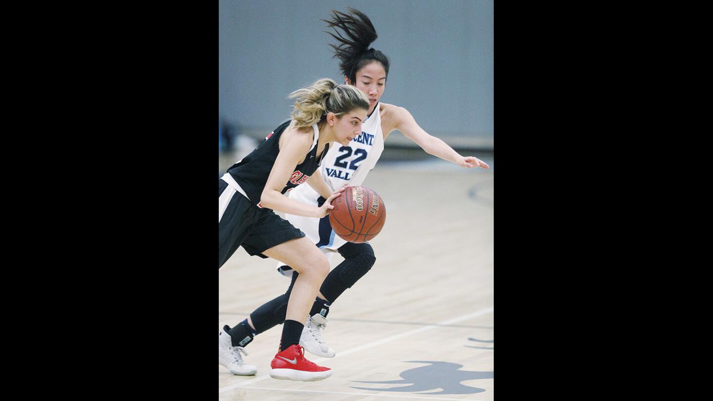 Photo Gallery: Crescenta Valley beats Glendale by 1 in girls' basketball thriller