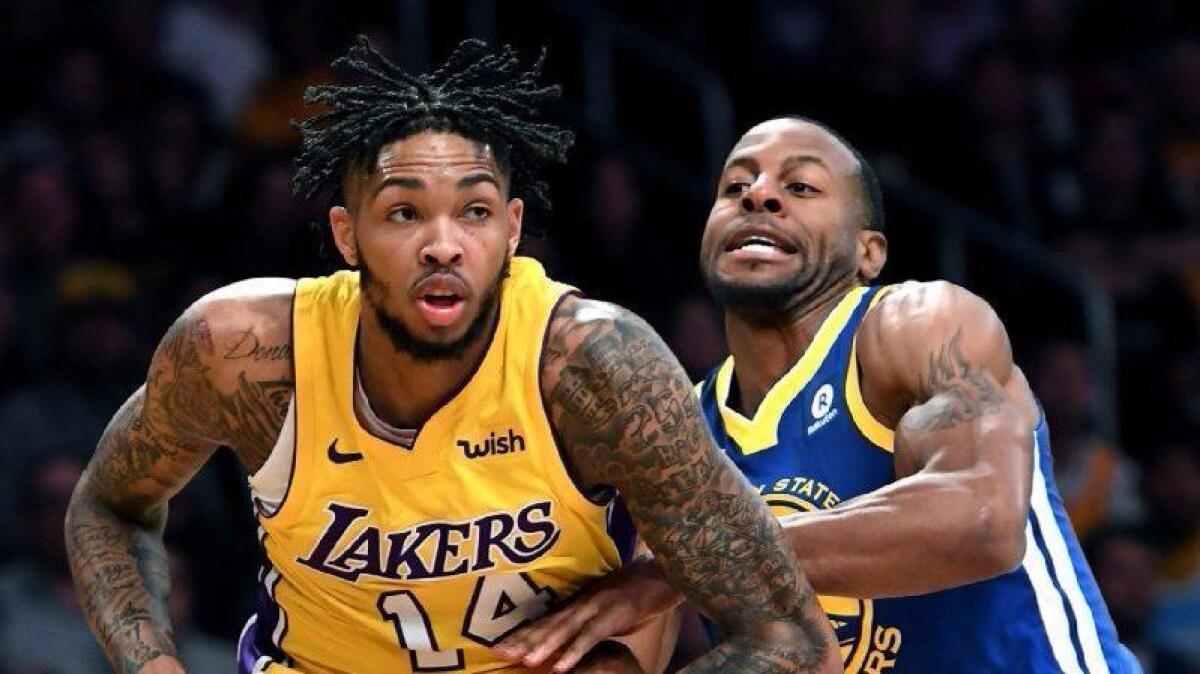Brandon Ingram seems to be fully recovered from the leg injuries that kept him out of the Lakers' past two games.