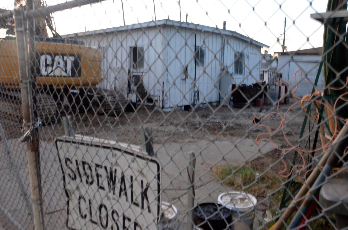 The property at 734 W. 20th St. Costa Mesa was red-tagged.