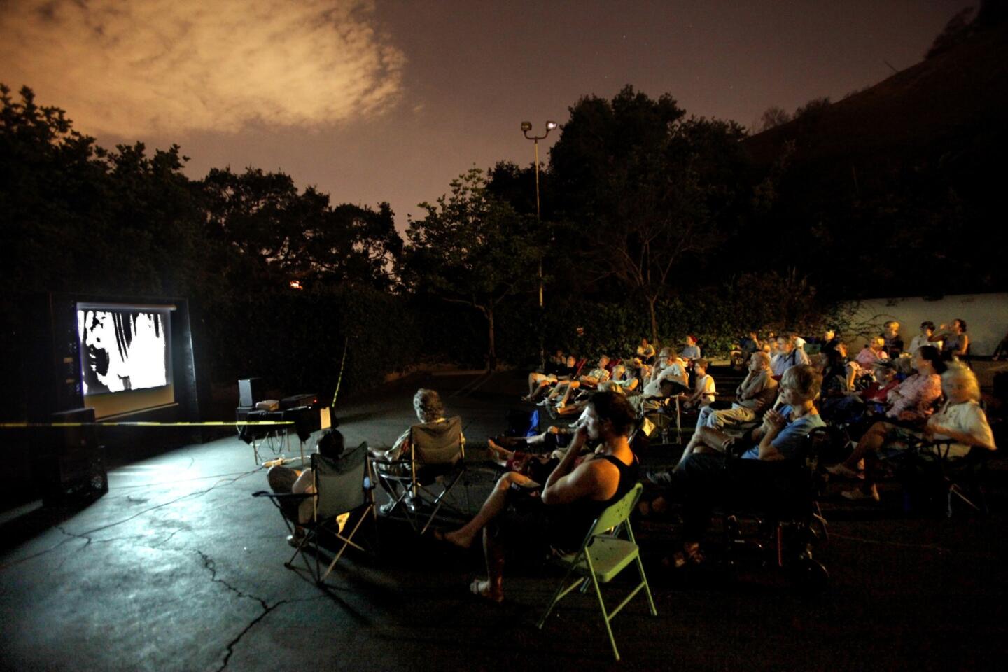 "Thirteen Women," starring Millicent Lillian "Peg" Entwistle, was shown in the parking lot of the Beachwood Market in Hollywood on the 82nd anniversary of the young actress' suicide.