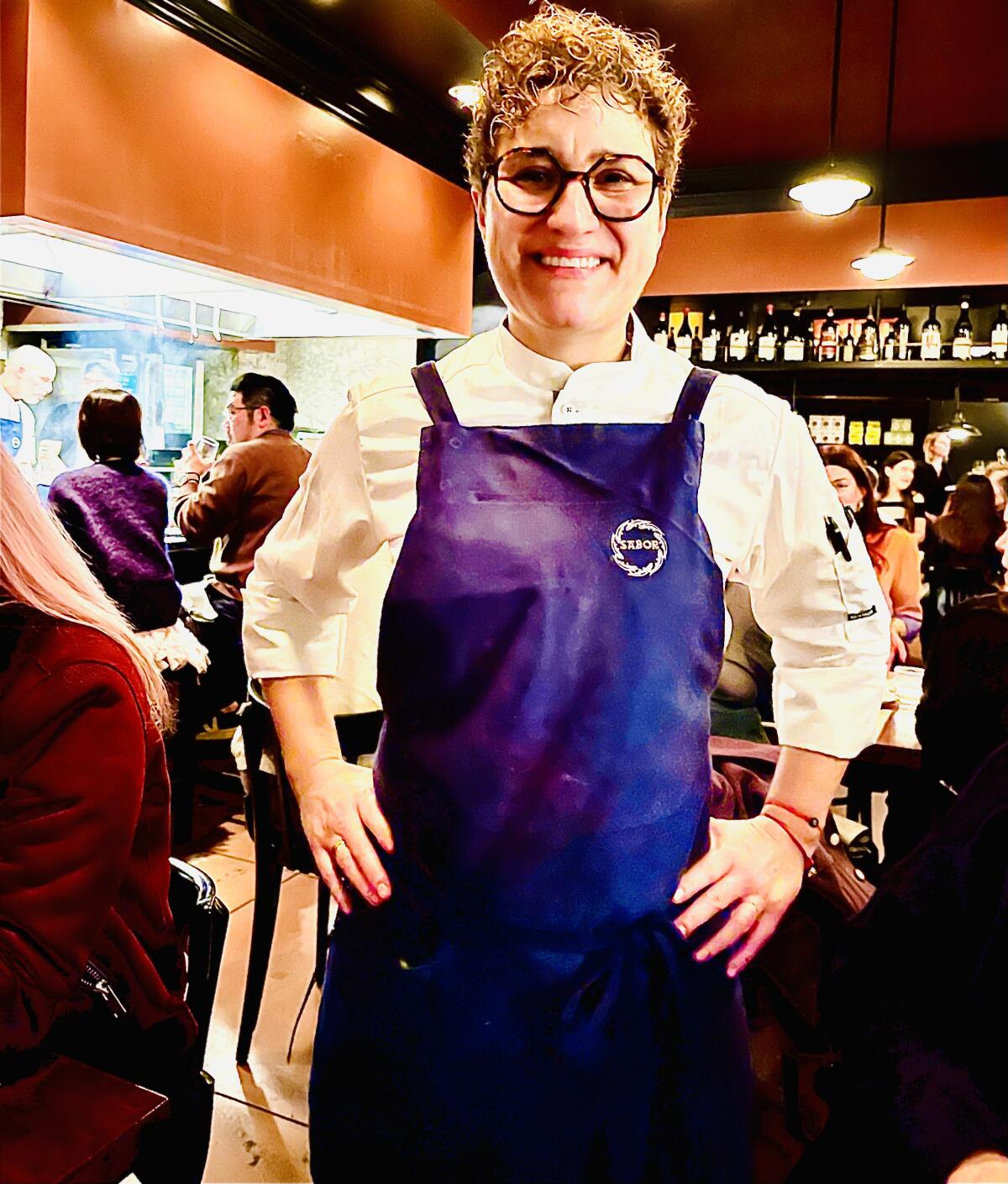 Nieves Barragán Mohacho of Sabor in London making a guest chef appearance at Chi Spacca in Los Angeles.