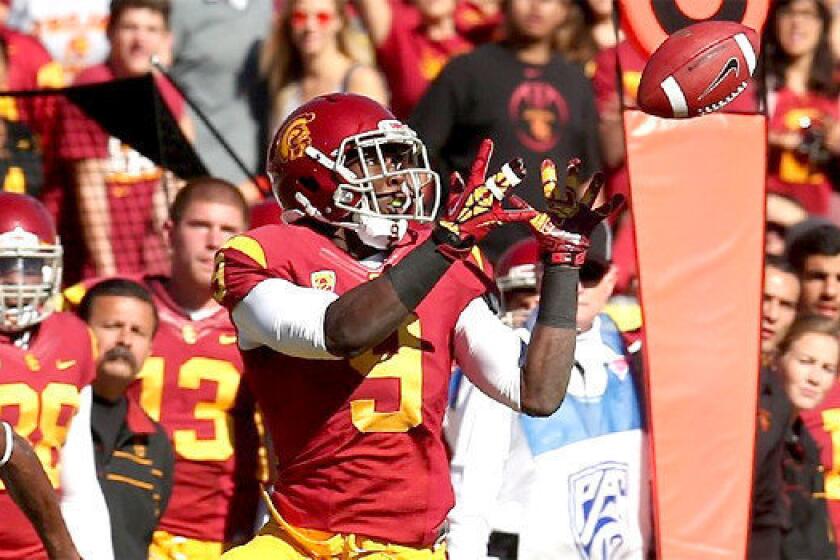 Marqise Lee is leading the nation with 112 receptions this season.