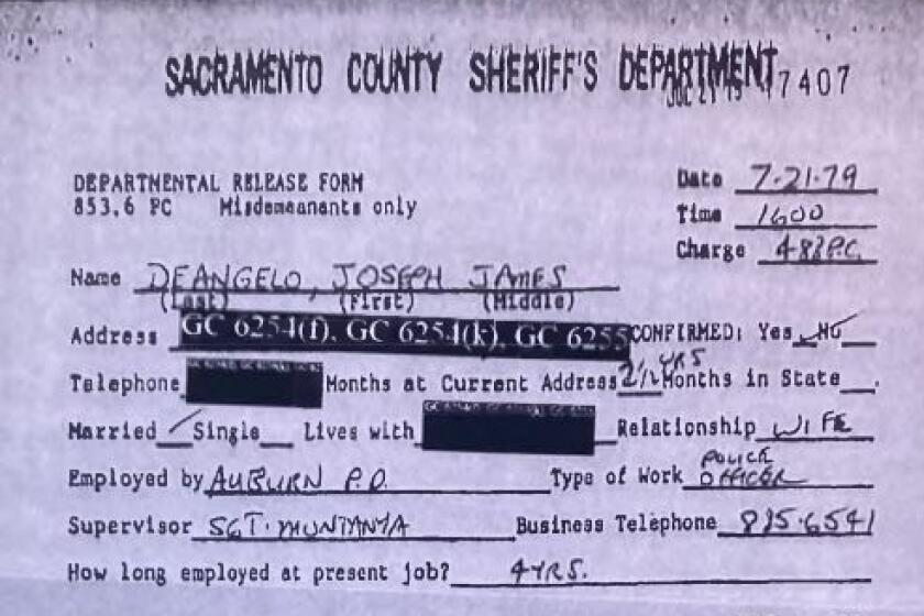 Joseph DeAngelo‘s 1979 arrest record