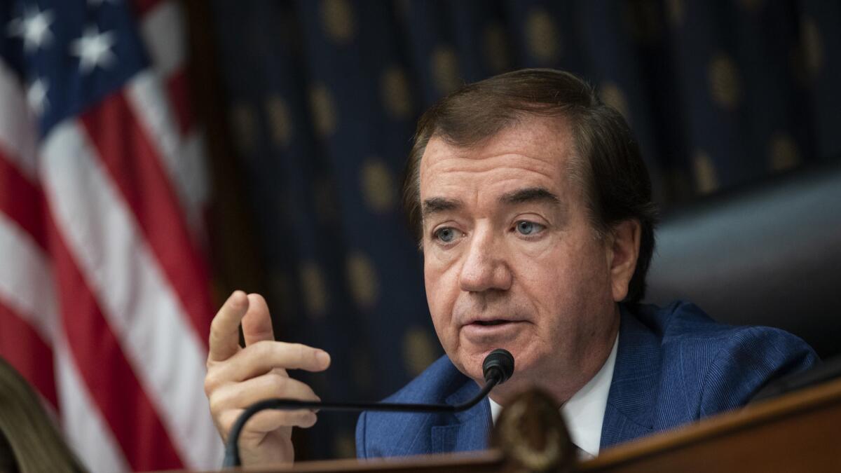 Rep. Ed Royce (R-Fullerton), shown on Sept. 26, has served in Congress for the last 25 years.