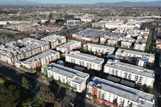 Huntington Beach, CA - February 06: An aerial view of high density housing in Huntington Beach Monday, Feb. 6, 2023. (Allen J. Schaben / Los Angeles Times)