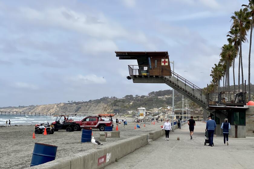 Lifeguard station at the Cove