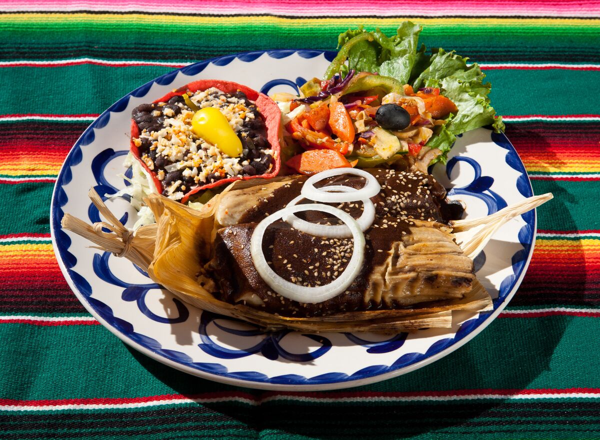 Seasonal menu item, Turkey Mole Tamales, are now available at all Diane Powers' Bazaar Del Mundo restaurants.