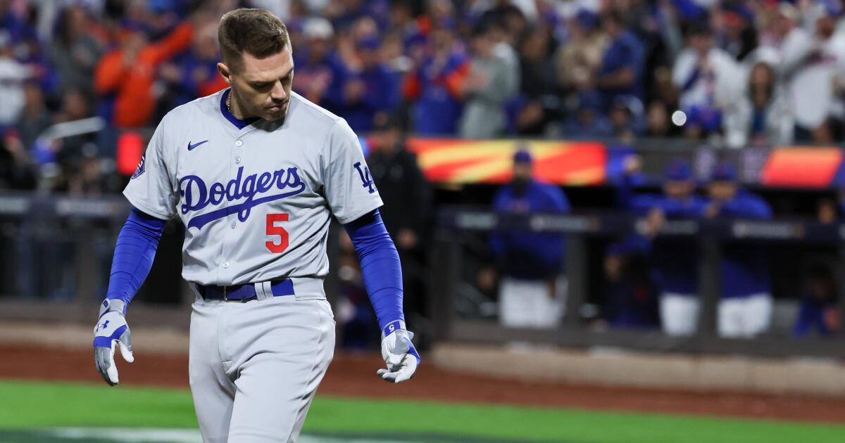 Freddie Freeman no debería jugar para los Dodgers en la Serie de Campeonato de la Liga Nacional contra los Mets