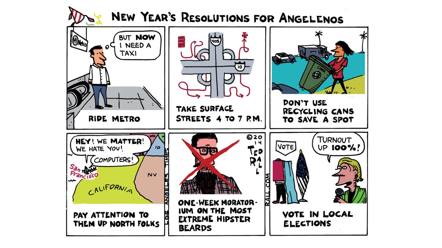 New Year's resolutions for Angelenos