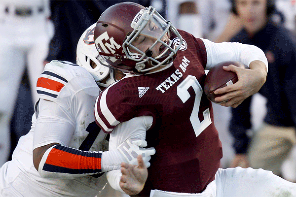 Not even Heisman winner Johnny Manziel could rescue Texas A&M from a 45-41 loss to Auburn.