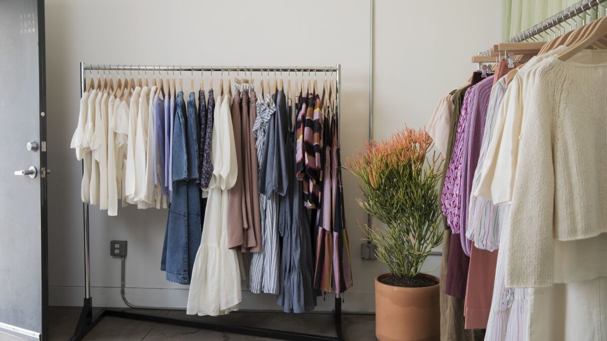 A look inside Apiece Apart's pop-up shop. Simplicity, said Hout, is one of the original tenets of the brand.