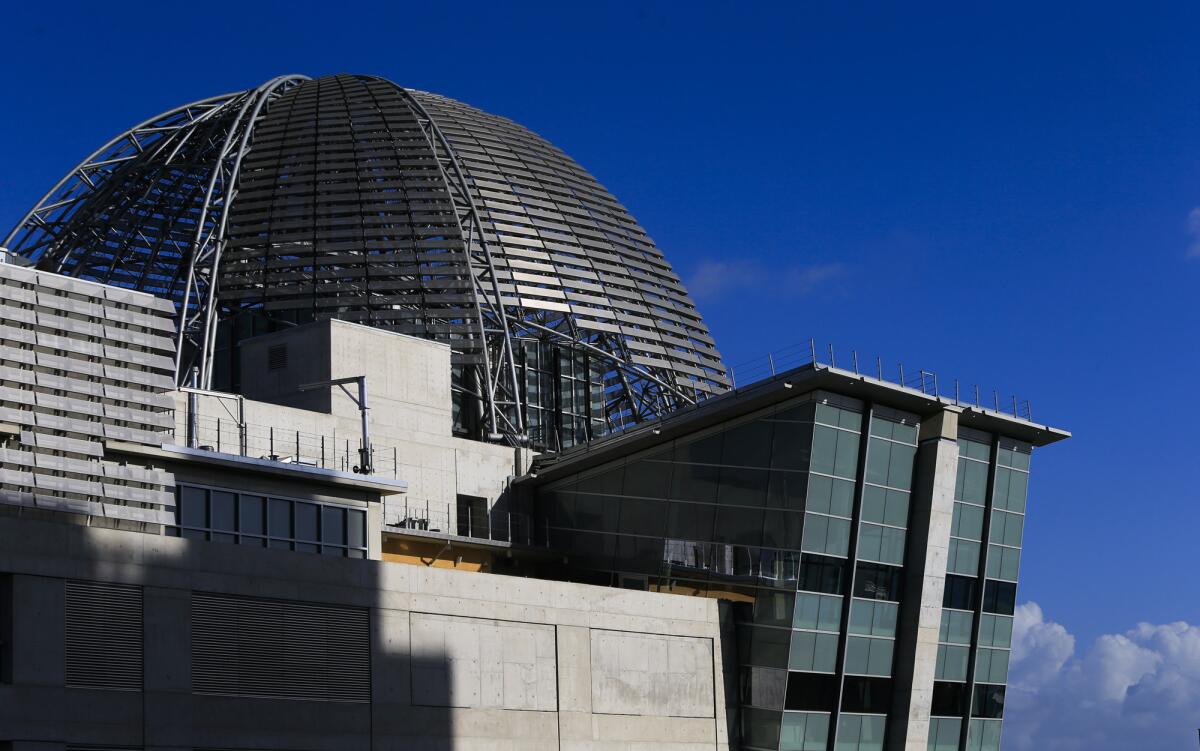 San Diego's long-awaited, $185-million, nine-story Central Library opened for business Sept. 30. Architect Rob Wellington Quigley said the dome was in part inspired by the dome of the California Building, which has been a marquee building in Balboa Park since the 1915 Panama-California Exposition.