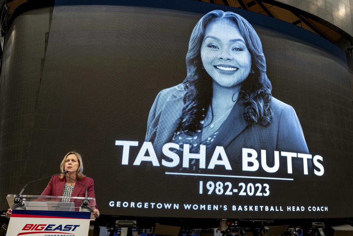 Where has Tasha Butts coached women's basketball?