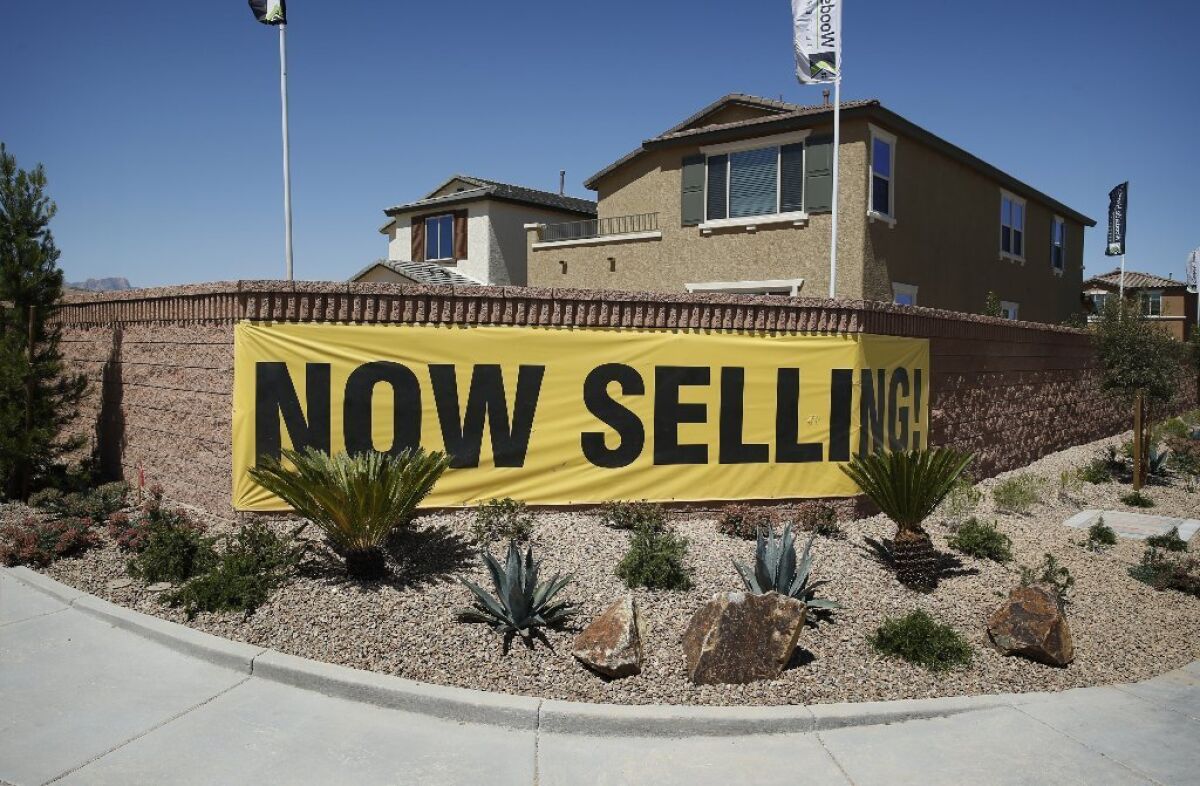 Interest rates on fixed-rate mortgages have moved higher for three consecutive weeks, Freddie Mac says. Above, homes for sale last month in Las Vegas.