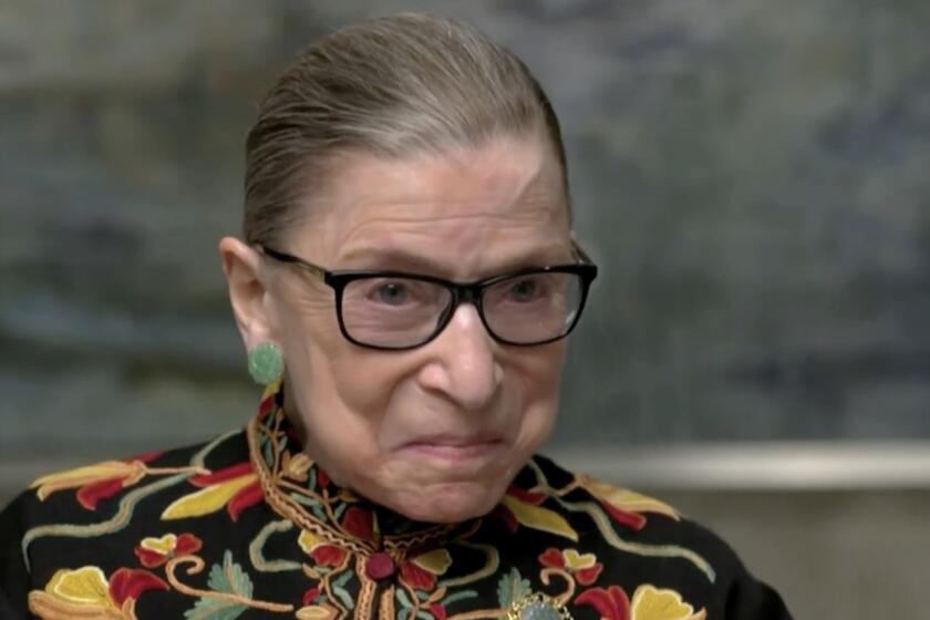 Supreme Court Justice Ruth Bader Ginsburg in the documentary "Ruth: Justice Ginsburg in Her Own Words."
