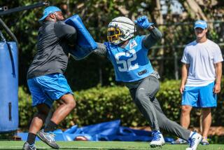 Costa Mesa, CA, Wednesday, July 26, 2023 - LA Chargers linebacker Khalil Mack during training camp.