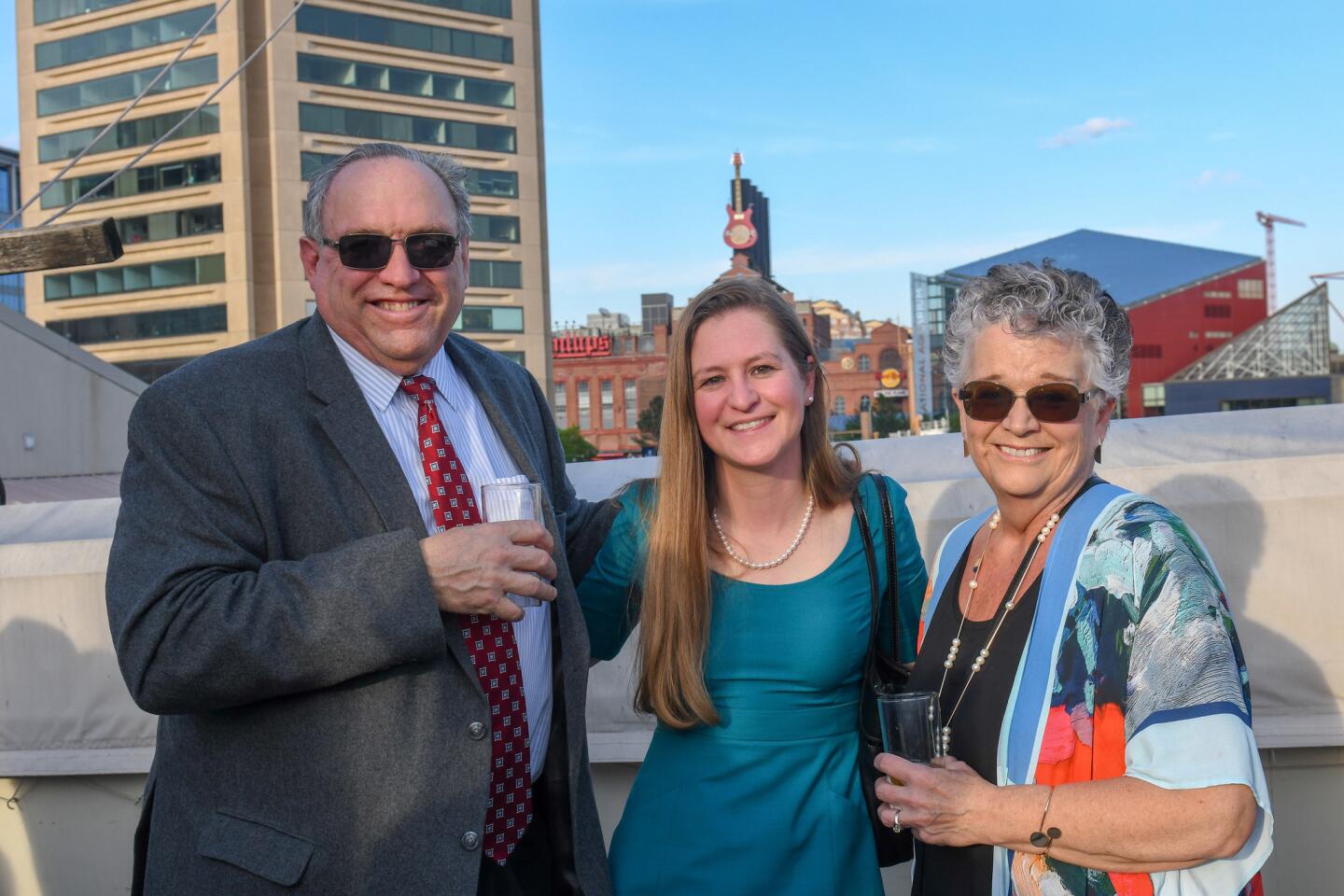 Dave Greenwood, Susie Peterson and Gayle Greenwood attended Historic Ships' Captain's Jubilee on board the USS Constellation.