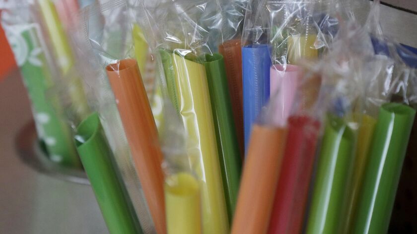 The L.A. City Council took a key step Tuesday toward restricting the use of plastic straws in restaurants, and authorizes a study on banning them outright.