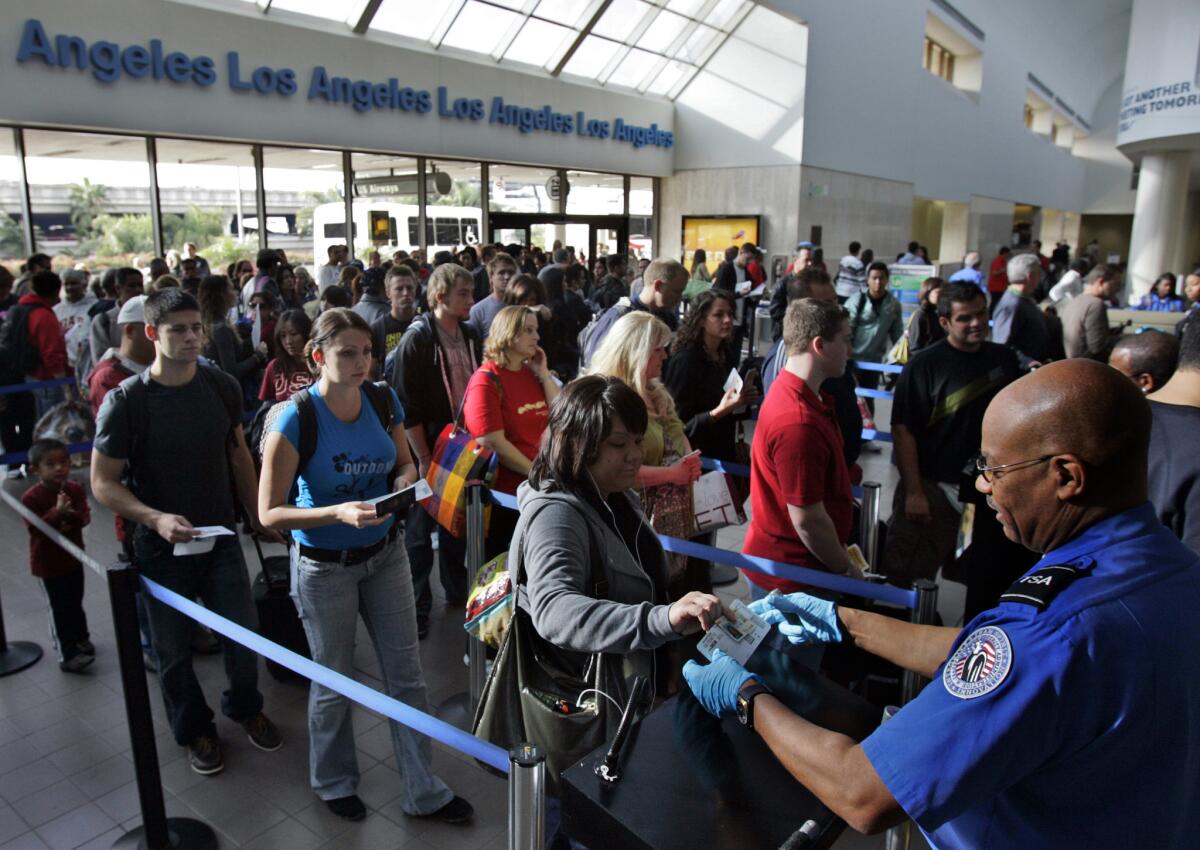Three new centers that will complete applications for fliers wanting to be part of the PreCheck program will open on Wednesday in Southern California. The program allows passengers faster airport screening.