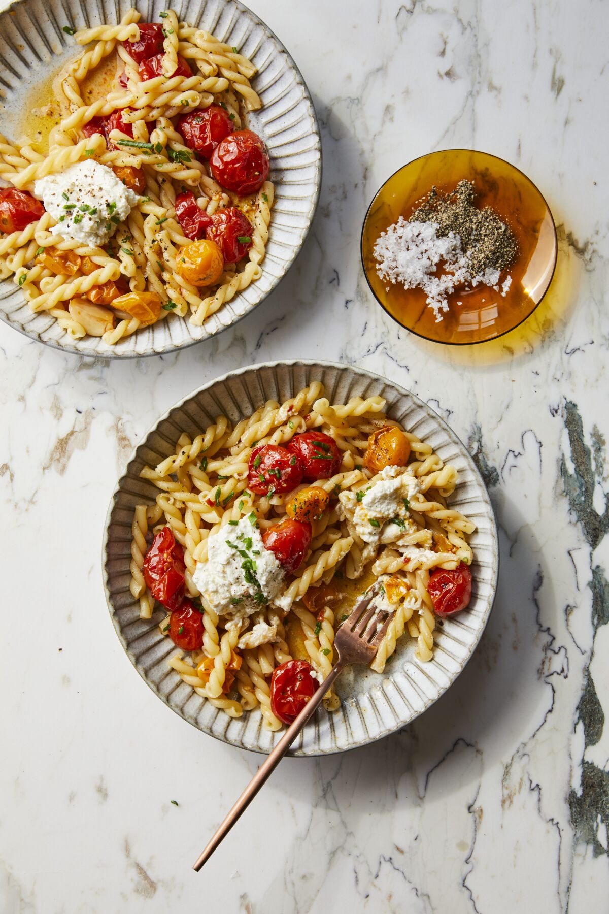 Pasta with Tomato Confit and Ricotta from "To the Last Bite."