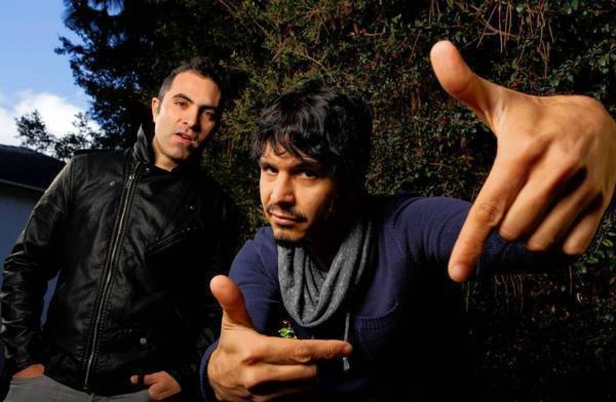 Juan Diego Borda, left, and Andres "Popa" Erazo, are members of Palenke Soultribe.
