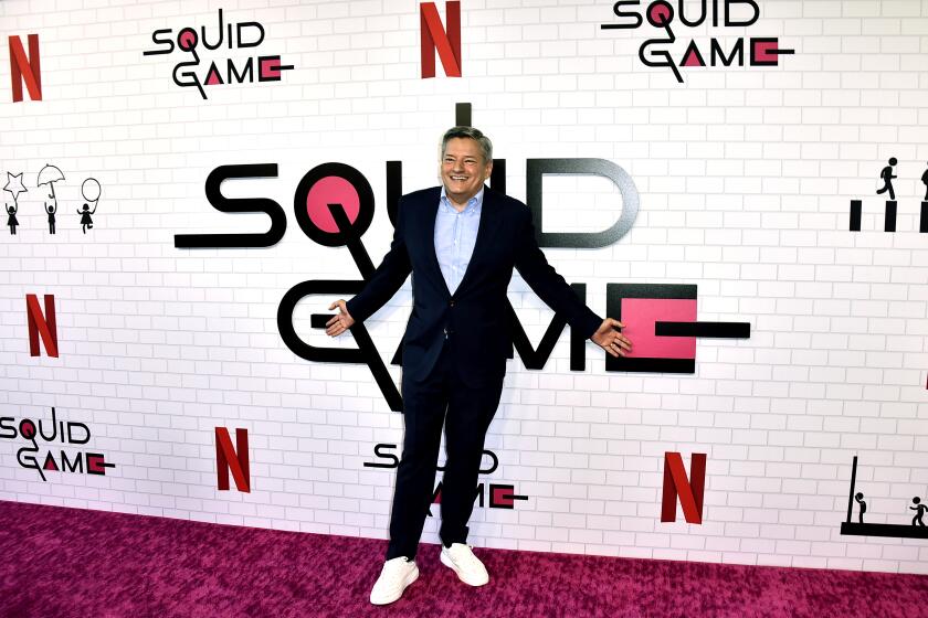 Ted Sarandos arrives at the "Squid Game" FYSEE event