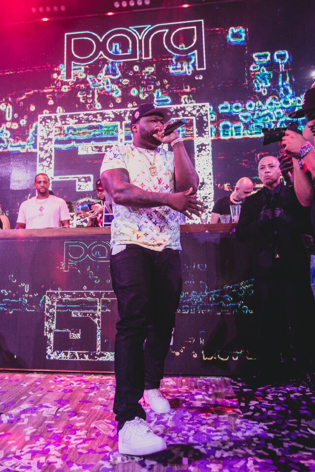 Legendary rapper/actor 50 Cent lit up the stage at Parq Nightclub on Thursday, July 29, 2021.