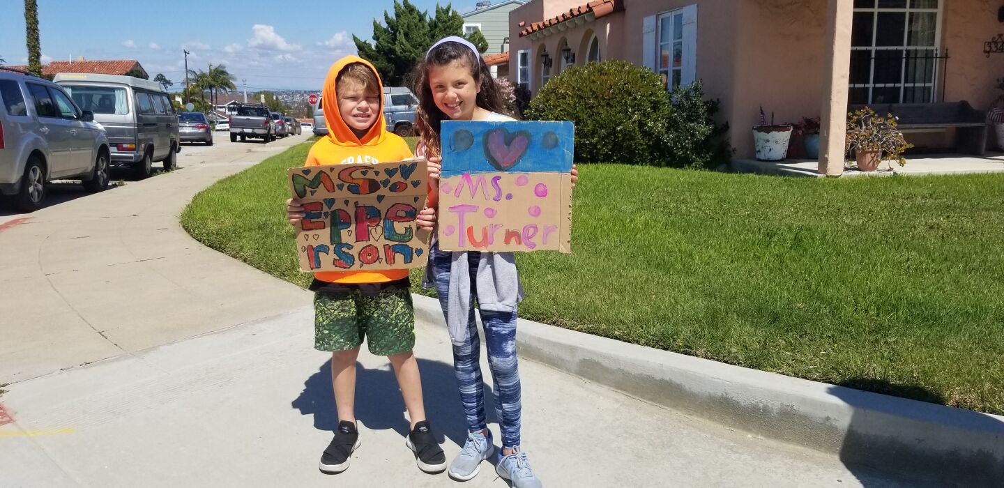 Two LPE students show some love for their teachers.