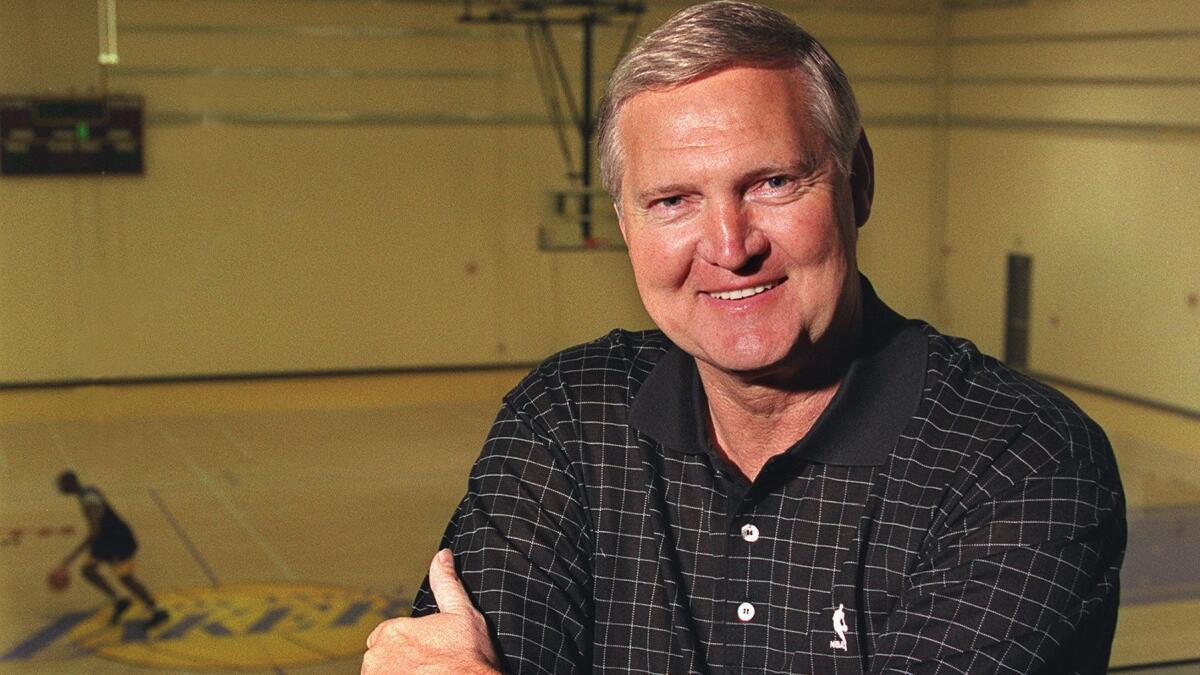 Lakers consultant and former general manager and player Jerry West photographed in El Segundo on April 21, 2000.