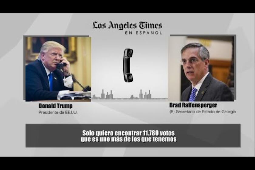 VIDEO: Trump pide a funcionario de Georgia que le “encuentre” votos