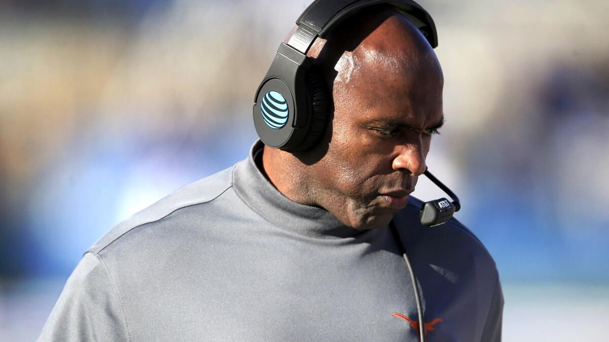 Charlie Strong went 37-15 when he coached Louisville before a tumultuous 16-21 run at Texas.