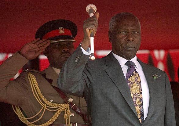 A 1999 photo of Daniel Arap Moi, who was president of Kenya from 1978 to 2002. In 1999, Father John Kaiser named Moi as the man responsible for so much of the countrys pain, the man who had the power to stop tribal clashes but had not. After speaking out, Kaiser began to receive threats.