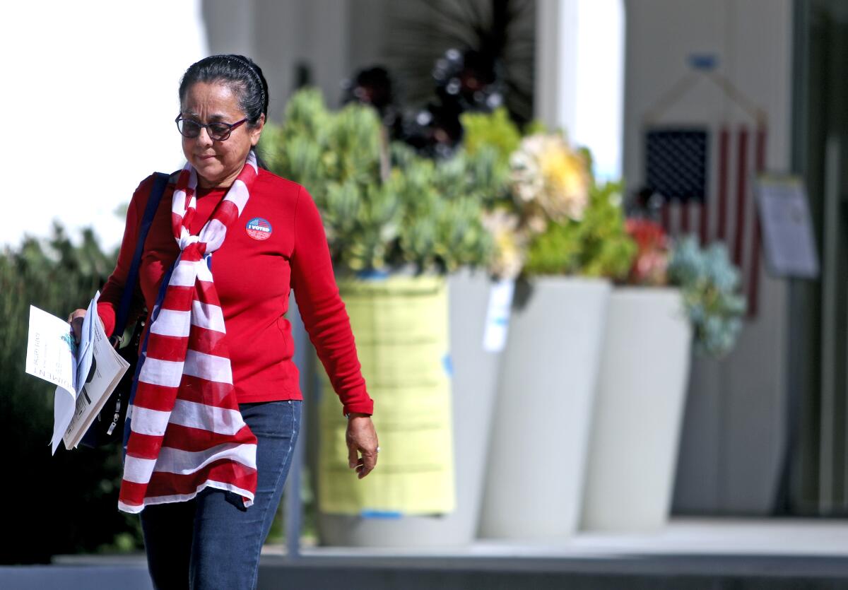 Both letters in this week's Mailbag center on Tuesday's election; one on the reconstituted City Council and the other on the county's new voting system. Above, voters cast their ballots at the Glendale Police Department polling location on Tuesday.