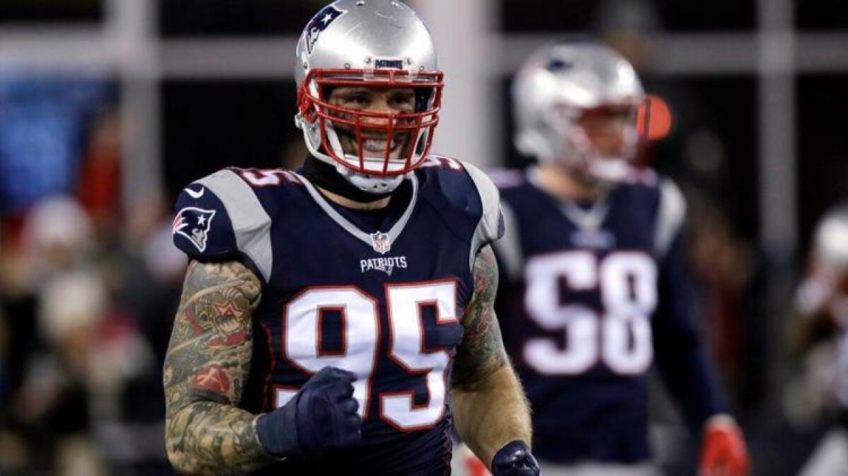 Former Rams defensive end Chris Long had four sacks with the Patriots this season.