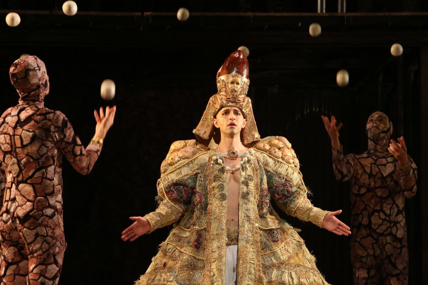 Anthony Roth Costanzo in Los Angeles Opera's production of Philip Glass' "Akhnaten."