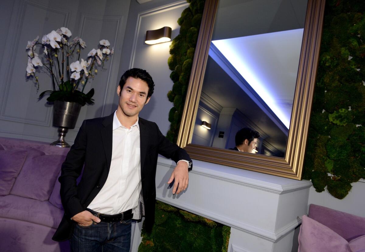 Designer Joseph Altuzarra unveils the Audi Green Room for the 65th Emmy Awards at Nokia Theatre L.A. Live.