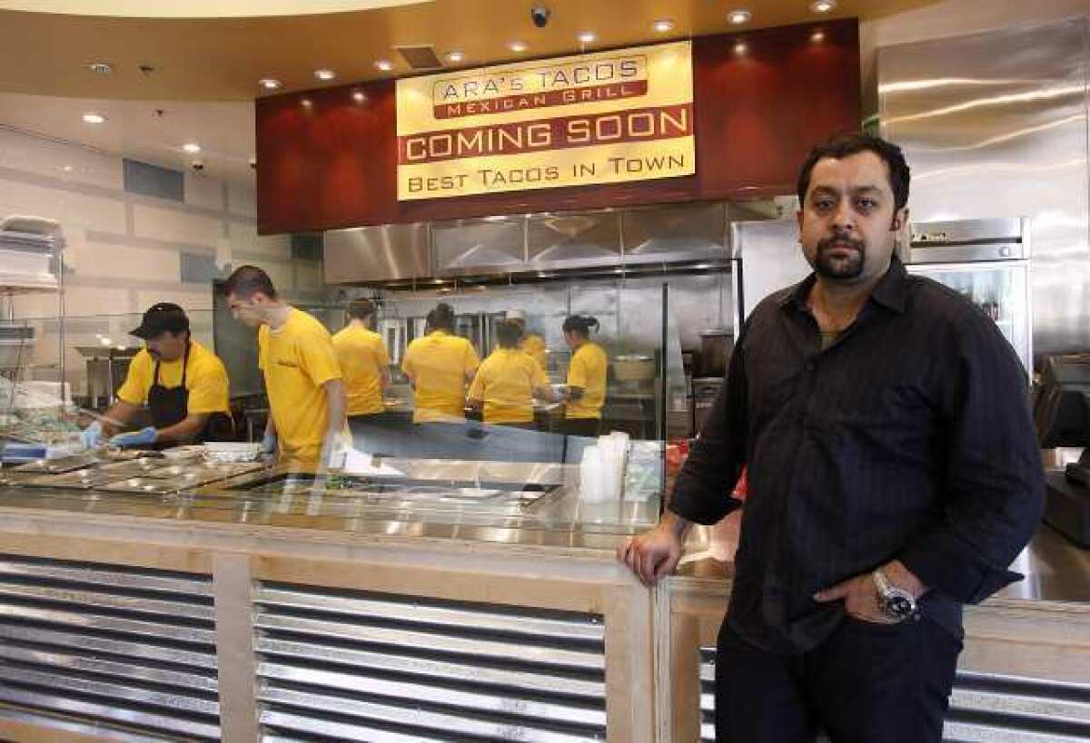 Owner Steve Iskenderian is opening Ara's Tacos in the same building as Zankou Chicken in Glendale.