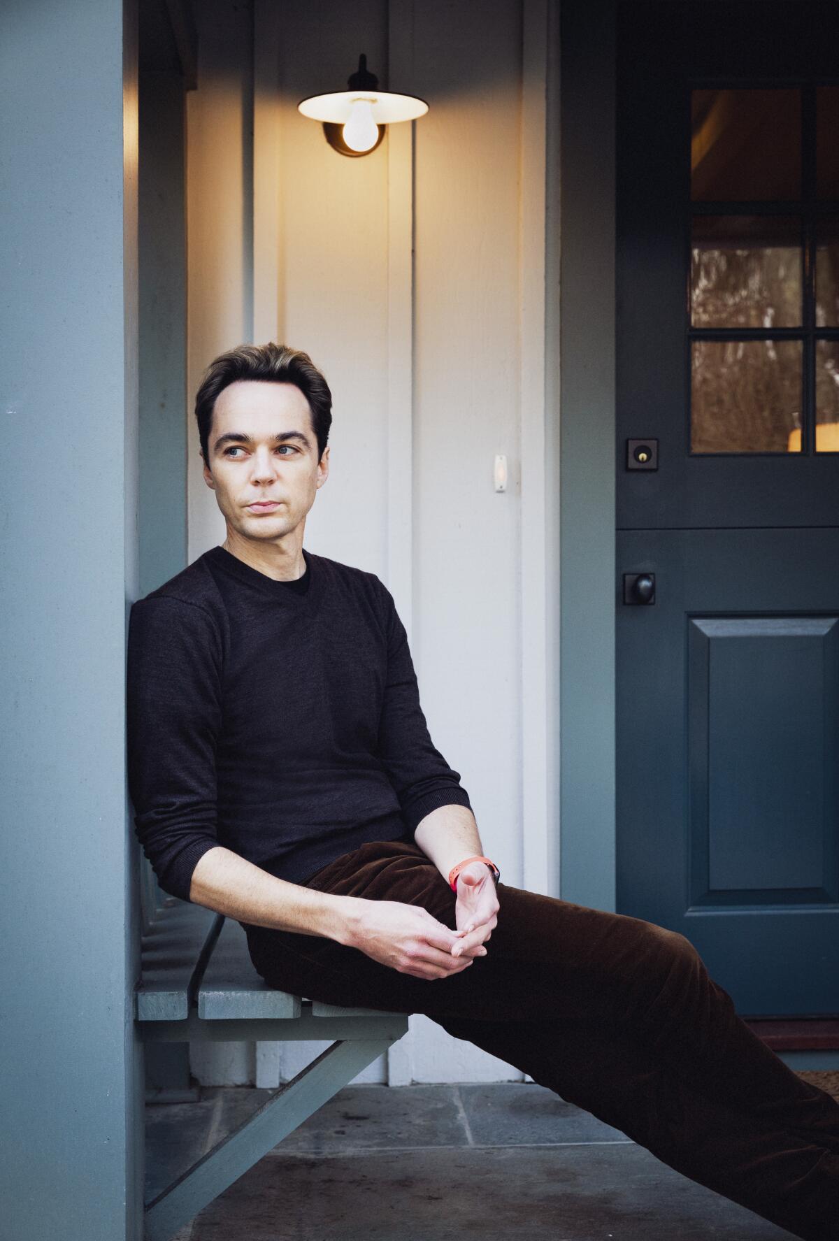 Jim Parsons at his home in Bedford, N.Y.