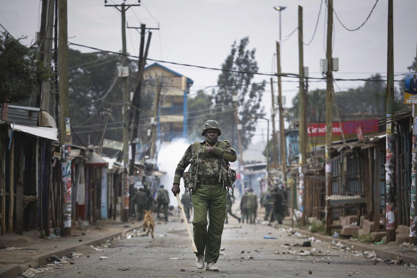 Protests rage in Nairobi after election results