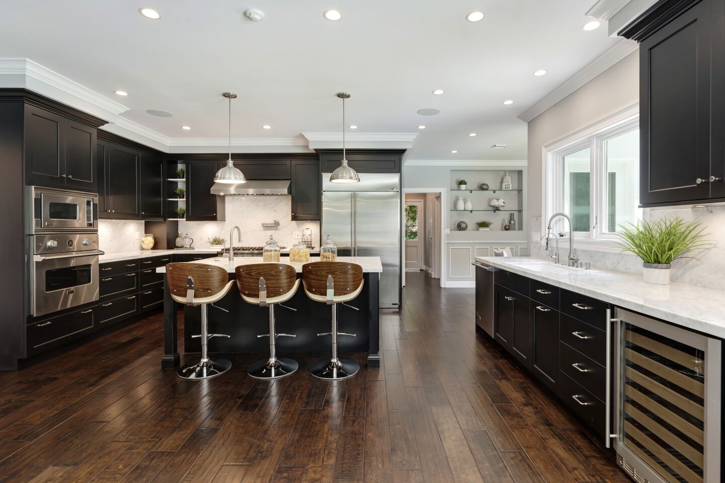 The chef's kitchen.