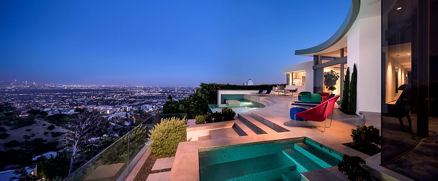 This Hollywood Hills West showplace, listed for $10.9 million, is in the desirable Bird Streets neighborhood, a celebrity-popular enclave known for its bird-named streets.
