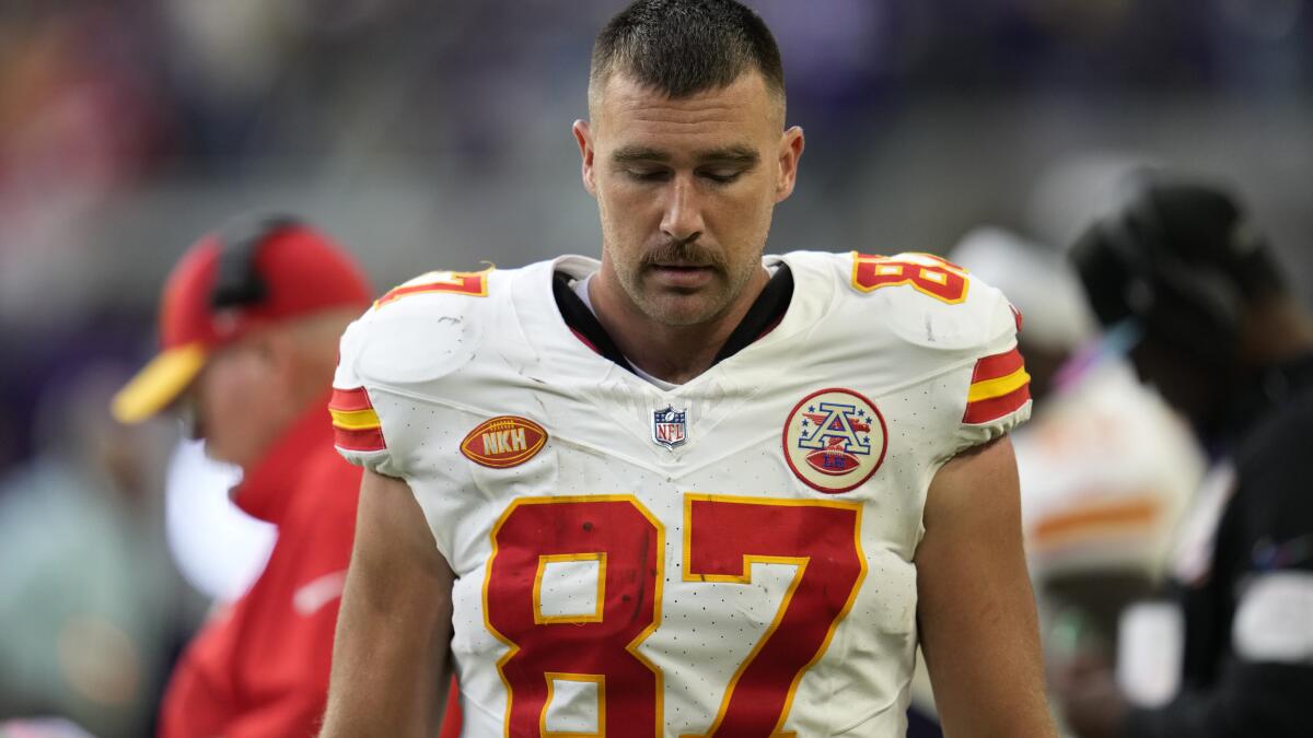 Chiefs without injured All-Pro tight end Travis Kelce for NFL opener  against Detroit - The San Diego Union-Tribune