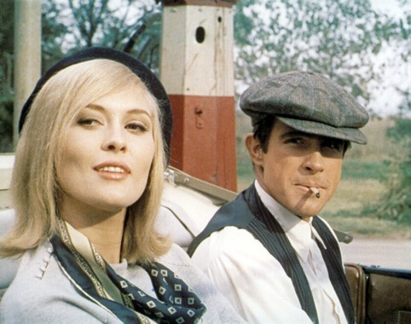 Faye Dunaway and Warren Beatty in "Bonnie and Clyde" (1967).