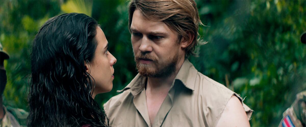 Margaret Qualley, left, and Joe Alwyn star in Claire Denis' "Stars at Noon."