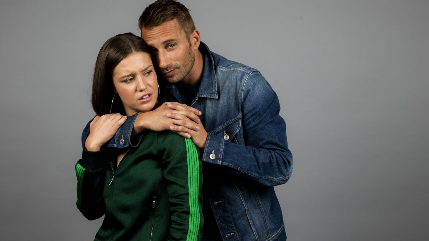 Actress Adele Exarchopoulos and actor Matthias Schoenaerts from the film "Racer and the Jailbird."