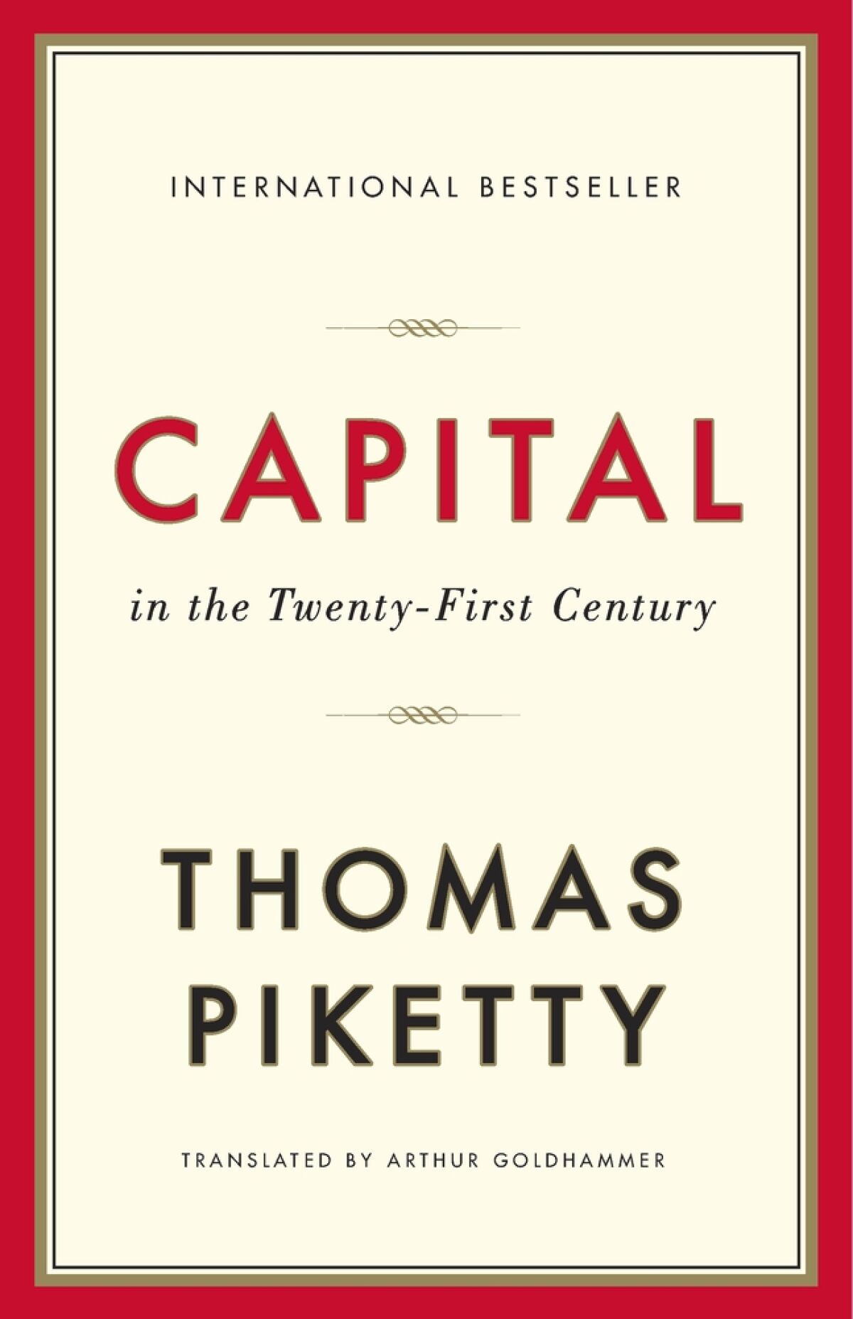 The book "Capital in the Twenty-First Century," by Thomas Piketty