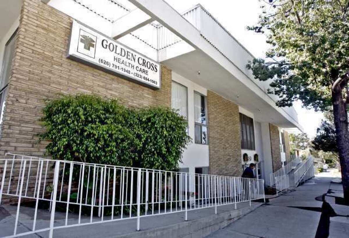 Golden Cross Health Care, which reportedly failed to provide residents with adequate care, is at 1450 N. Fair Oaks in Pasadena.