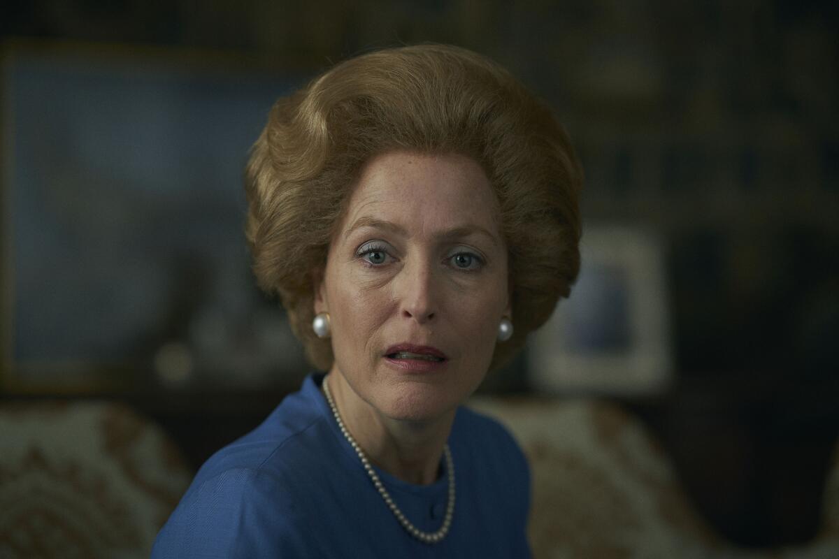 Gillian Anderson is an Emmy favorite for her portrayal of former British Prime Minister Margaret Thatcher in "The Crown."