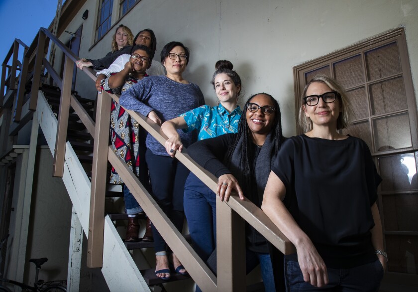 The all-female writing staff of limited series "Little Fires Everywhere"