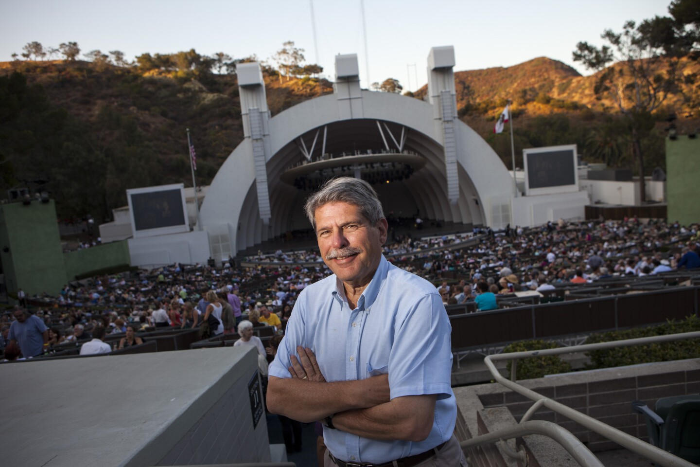 Zev Yaroslavsky, Los Angeles County supervisor, at the Hollywood Bowl on Aug. 19, 2012.